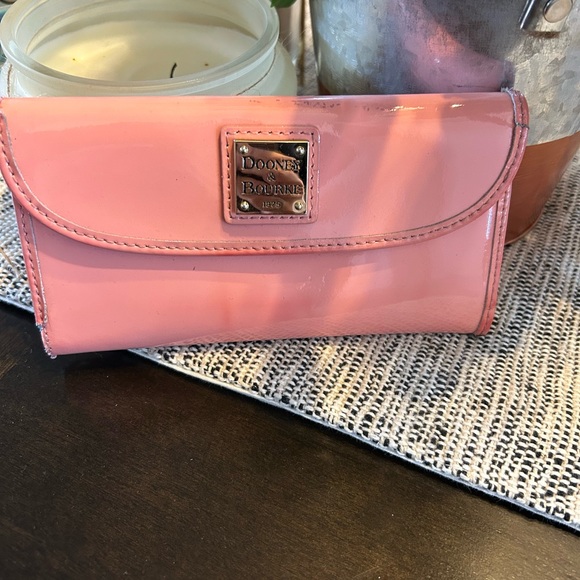 Dooney & Bourke Bags Pink Patten Leather Dooney Bourke Wallet Super